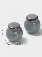 Набор для специй Magistro Alpine Frost, 2 предмета: перечница, солонка, 80 мл, 5×6 см, фарфор, голубовато-серый - Фото 3