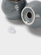 Набор для специй Magistro Alpine Frost, 2 предмета: перечница, солонка, 80 мл, 5×6 см, фарфор, голубовато-серый - Фото 4