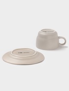 Чайная пара Magistro Potter, 2 предмета: чашка 250 мл, блюдце d=15.3 см, фарфор, светло-серая - Фото 5