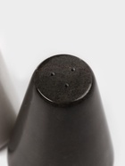 Набор для специй Magistro Black&White, 2 предмета: солонка, перечница, мрамор, белый, чёрный - Фото 4