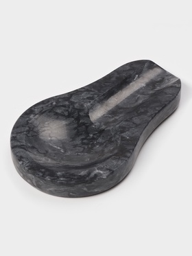 Подставка под ложку Magistro Marble, мрамор, чёрная