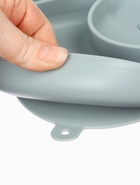 Силиконовая тарелка секционная детская, серая 10796881