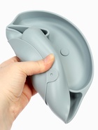 Силиконовая тарелка секционная детская, серая 10796881