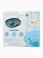 Силиконовая тарелка секционная детская, серая 10796881