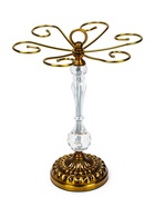 УЦЕНКА Подставка для бокалов, со стеклом и металлом, на 6 бокалов 10877686