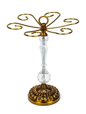 УЦЕНКА Подставка для бокалов, со стеклом и металлом, на 6 бокалов 10877686