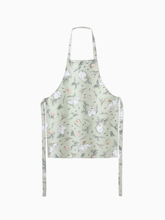 Фартук «Доляна» Divine day, зеленый, 60×70 см, 100% хлопок, рогожка 164 г/м² - Фото 1