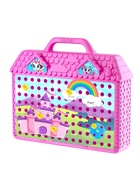 УЦЕНКА Конструктор в чемоданчике «Волшебный город», с электрическим шуруповёртом, 4 карточки, 57 деталей - Фото 2