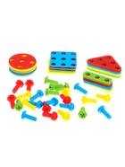 УЦЕНКА Конструктор в чемоданчике «Волшебный город», с электрическим шуруповёртом, 4 карточки, 57 деталей - Фото 8