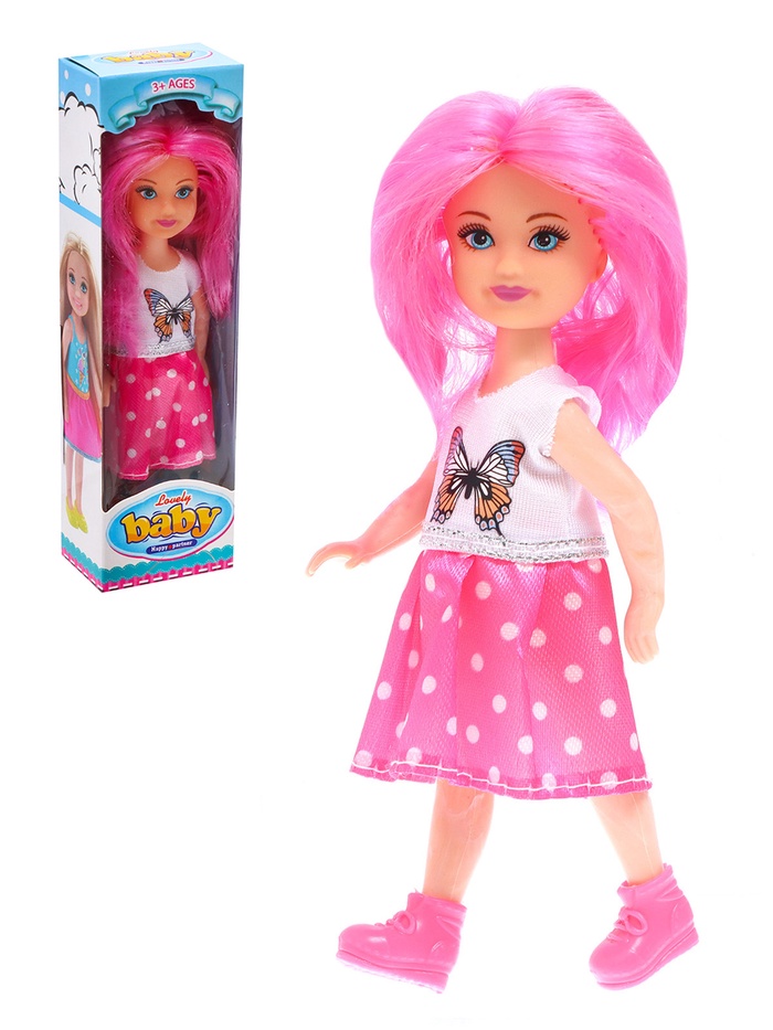 УЦЕНКА Кукла малышка «Алиса» в платье, МИКС - Фото 1