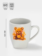 Кружка Дулевский фарфор «Мишутка», 210 мл, белая - Фото 2