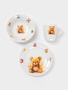 Набор детской посуды Дулевский фарфор «Мишутка», 3 предмета: тарелка 175 мл, миска 360 мл, кружка 210 мл, белый - Фото 3