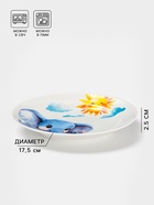 Тарелка детская Дулевский фарфор «Слоник», d=17.5 см, 175 мл, белая - Фото 2