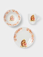 Набор детской посуды Дулевский фарфор «Ёжик», 3 предмета: тарелка 175 мл, миска 360 мл, кружка 210 мл, белый - Фото 3