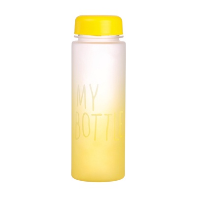 Бутылка для воды My bottle, 500 мл, 19.5×6 см, спортивная, желтая