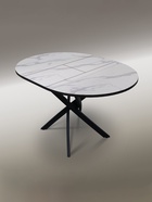 Белый мрамор/черный матовый