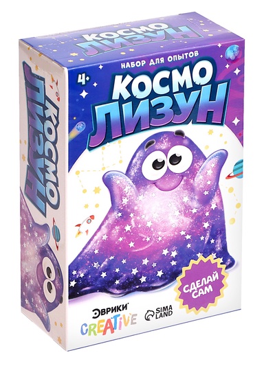 УЦЕНКА Опыты для детей «Космо лизун», МИКС
