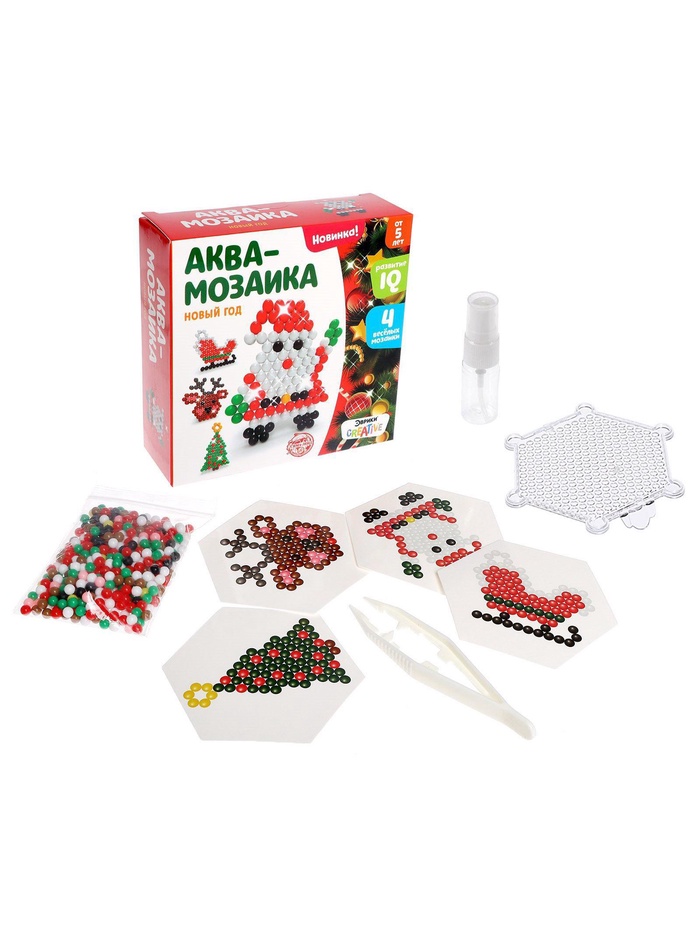 Аквамозаика, 4 фигурки - Фото 1