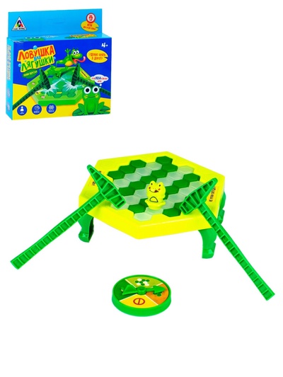 УЦЕНКА Настольная игра «Ловушка для лягушки», мини-версия, 2-4 игрока, МИКС