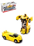 УЦЕНКА Робот инерционный «Спорткар», трансформируется автоматически, цвета МИКС - Фото 1