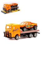 УЦЕНКА Грузовик инерционный «Эвакуатор» с машиной, цвета МИКС. 10877205