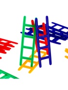 Настольная игра для детей на баланс «Вверх по лесенке», 24 лестницы, 2-4 игрока, 5+ - Фото 4