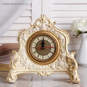 УЦЕНКА Часы настольные интерьерные каминные, 21 х 19 х 6.5 см, d-7 см