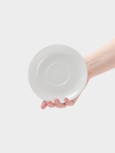 Блюдце Hanna Knövell, d=15 см, к чашке 240 мл, фарфор, белое