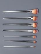 Набор кистей для макияжа, 7 предметов, 20(±1) см, серебристый - Фото 3