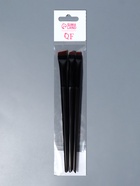 Набор кистей для макияжа SMOKY, 3 шт., чёрный - Фото 6