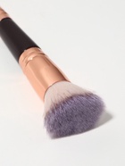 Кисть для макияжа 2в1, 14 см, чёрный/бежевый - Фото 5