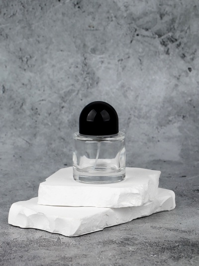 Флакон стеклянный для парфюма, с распылителем, 30 мл, прозрачный/чёрный