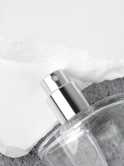 Флакон стеклянный для парфюма, с распылителем, 30 мл, прозрачный/чёрный