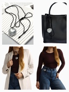 Чокер/кулон на шнурке «Сердечко» кожа, трансформер, цвет серебро, 150 см - Фото 1