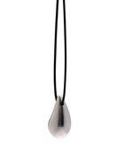 Кулон на шнурке «Капля» тренд, цвет серебро, 40 см - фото 808822033