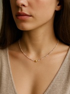 Чокер бисерный «Сердце», бусина №4, розовый в золоте, 35 см - Фото 4