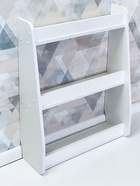 Стеллаж детский для игрушек и книг, 604×220×760 мм, ЛДСП, цвет белый - Фото 4