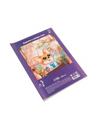 УЦЕНКА Картон цветной А4, 10 листов, 10 цветов, волшебный (золото+серебро) мелованный 220 г/м2, Calligrata, в папке 10877994