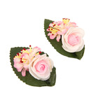 Гавайский зажим "Кувшинка", 2 шт, цвет МИКС - Фото 7