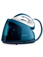 Парогенератор BRAYER 4156BR, 1200 мл, вертикальное отпаривание, 2400 Вт, 6 бар, керамическая подошва, синий - Фото 1