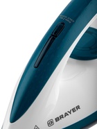 Парогенератор BRAYER 4156BR, 1200 мл, вертикальное отпаривание, 2400 Вт, 6 бар, керамическая подошва, синий 10875912 - фото 15725482