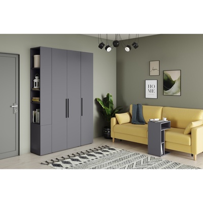 Стол журнальный приставной «Эйр 12.114», 400×300×670 мм, цвет графит