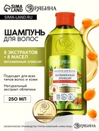 Шампунь для волос, витаминный эликсир, аромат облепихи, 250 мл, Рябина - Фото 1