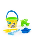 Набор игрушек для песочницы «Простоквашино», 6 предметов: ведро, ситечко, лопатка, грабельки, формочка, кораблик, МИКС - Фото 3