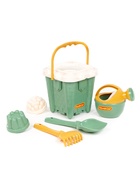 Набор игрушек для песочницы, 7 предметов: ведро-замок, ситечко, лопатка, грабельки, формочки, лейка - Фото 2