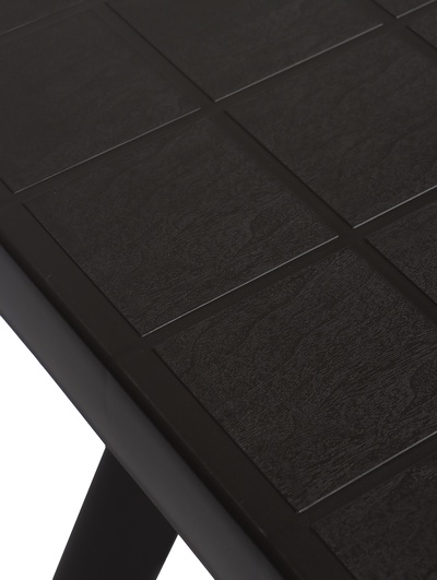 Стол квадратный «Атлант», 80×80×76.5 см, пластиковый, коричневый