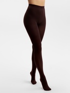 Женские колготки MINAKU 100 ден, темно-коричневые, размер 3/M - Фото 4