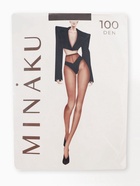 Женские колготки MINAKU 100 ден, темно-коричневые, размер 4/L - Фото 11