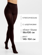 Женские колготки MINAKU 100 ден, темно-коричневые, размер 2/S - фото 36925092