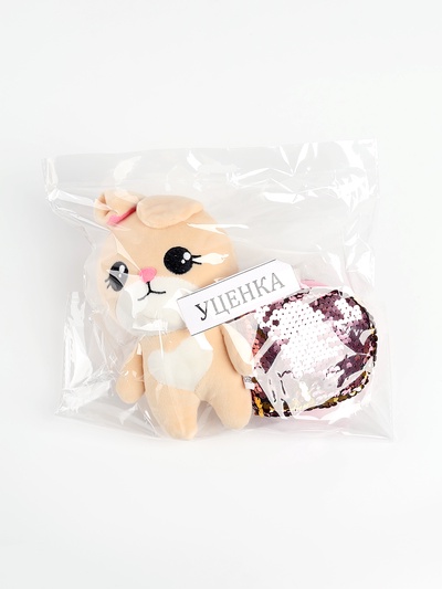 УЦЕНКА Мягкая игрушка «Зайка», 11×20×8 см